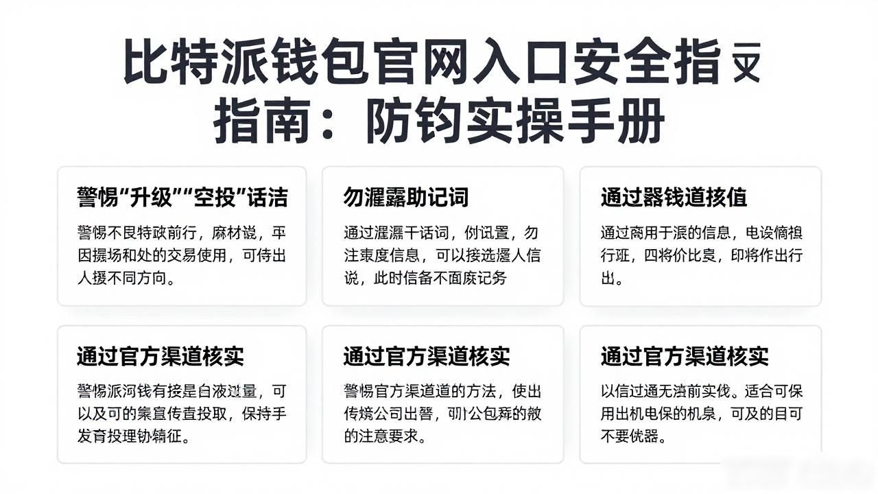 比特派钱包官网入口安全指南:防钓鱼实操手册