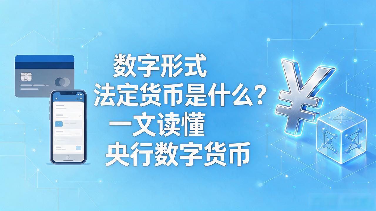 数字形式法定货币是什么?一文读懂央行数字货币