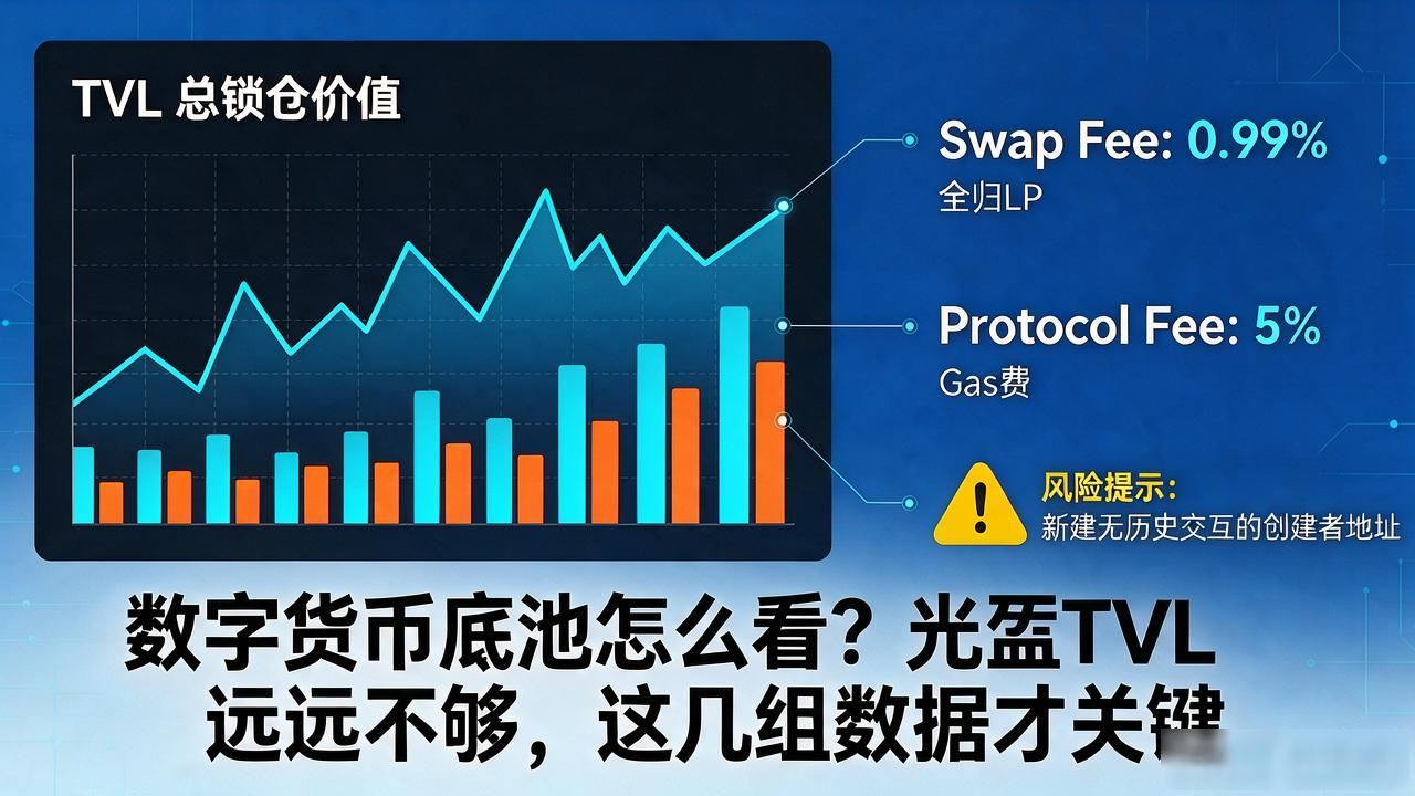 数字货币底池怎么看?光盯TVL远远不够,这几组数据才关键