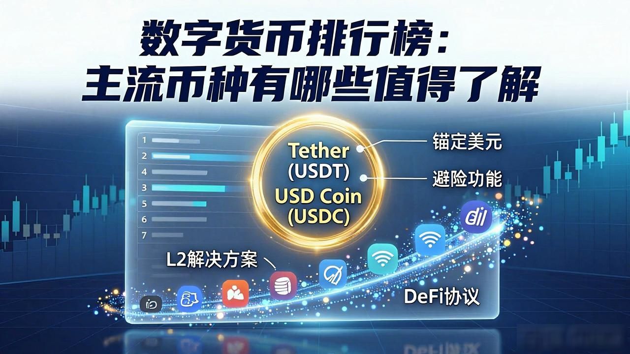 数字货币排行榜:主流币种有哪些值得了解