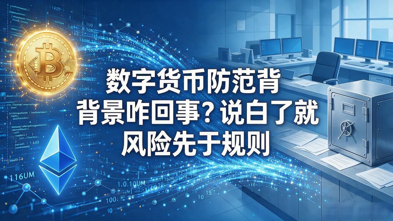 数字货币防范背景咋回事?说白了就是风险先于规则