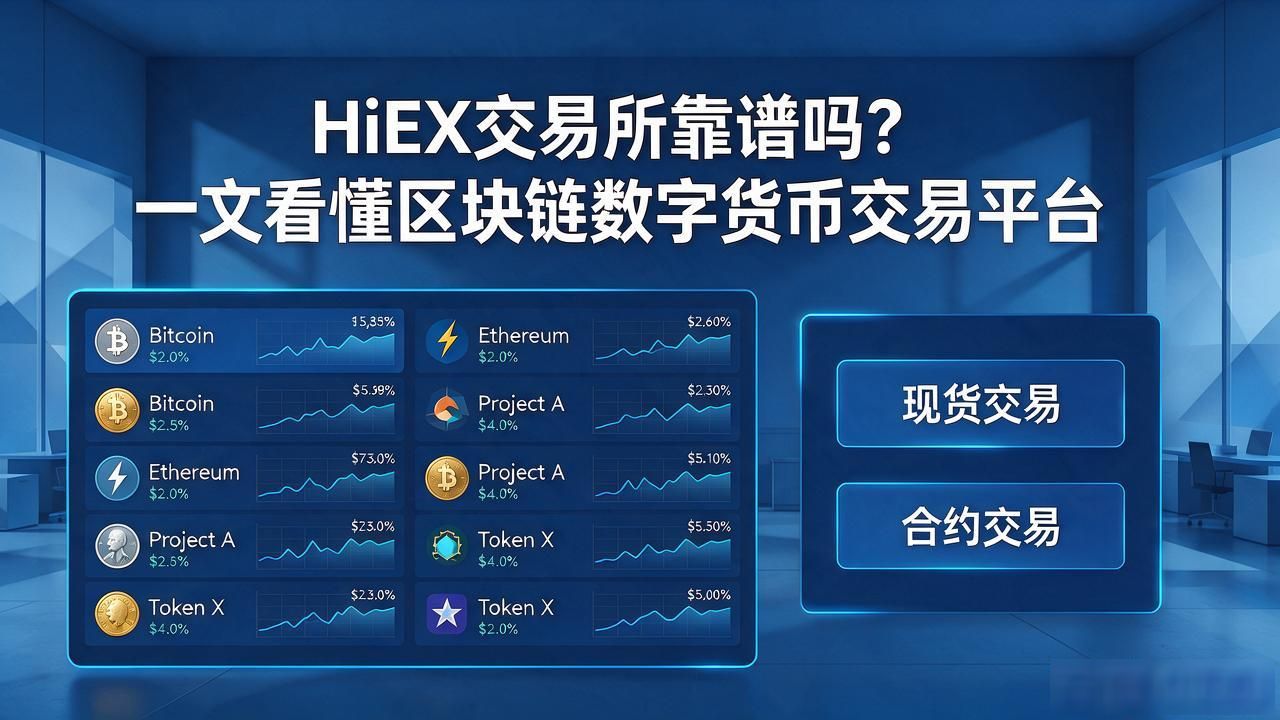 HiEX交易所靠谱吗?一文看懂区块链数字货币交易平台