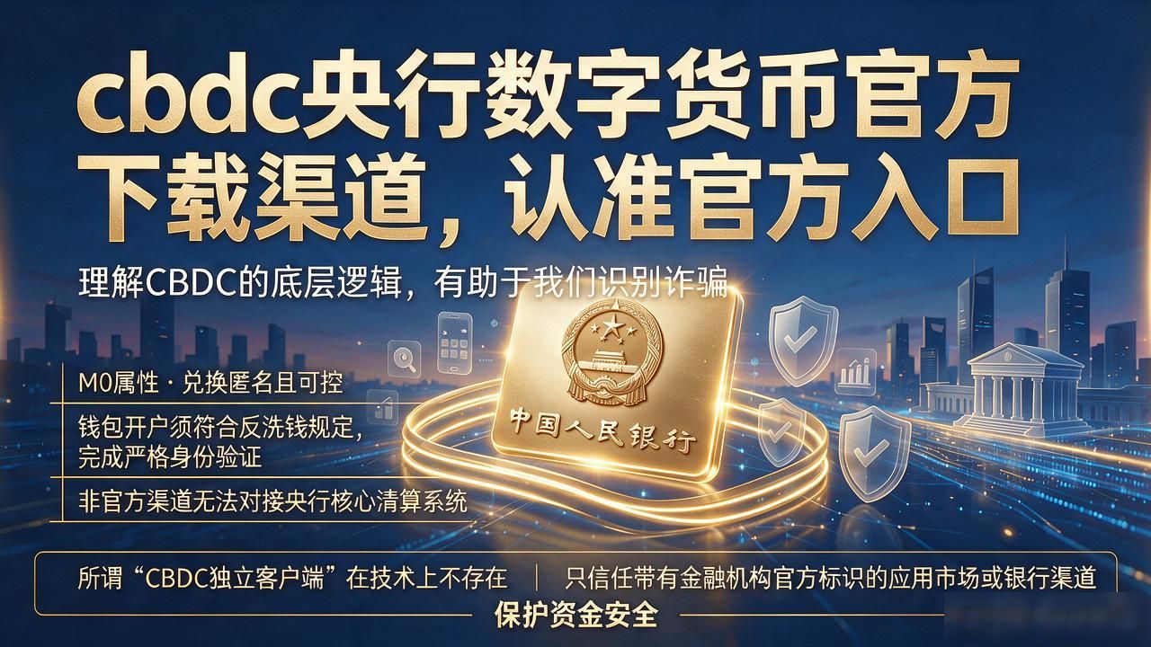 cbdc央行数字货币官方下载渠道,认准官方入口