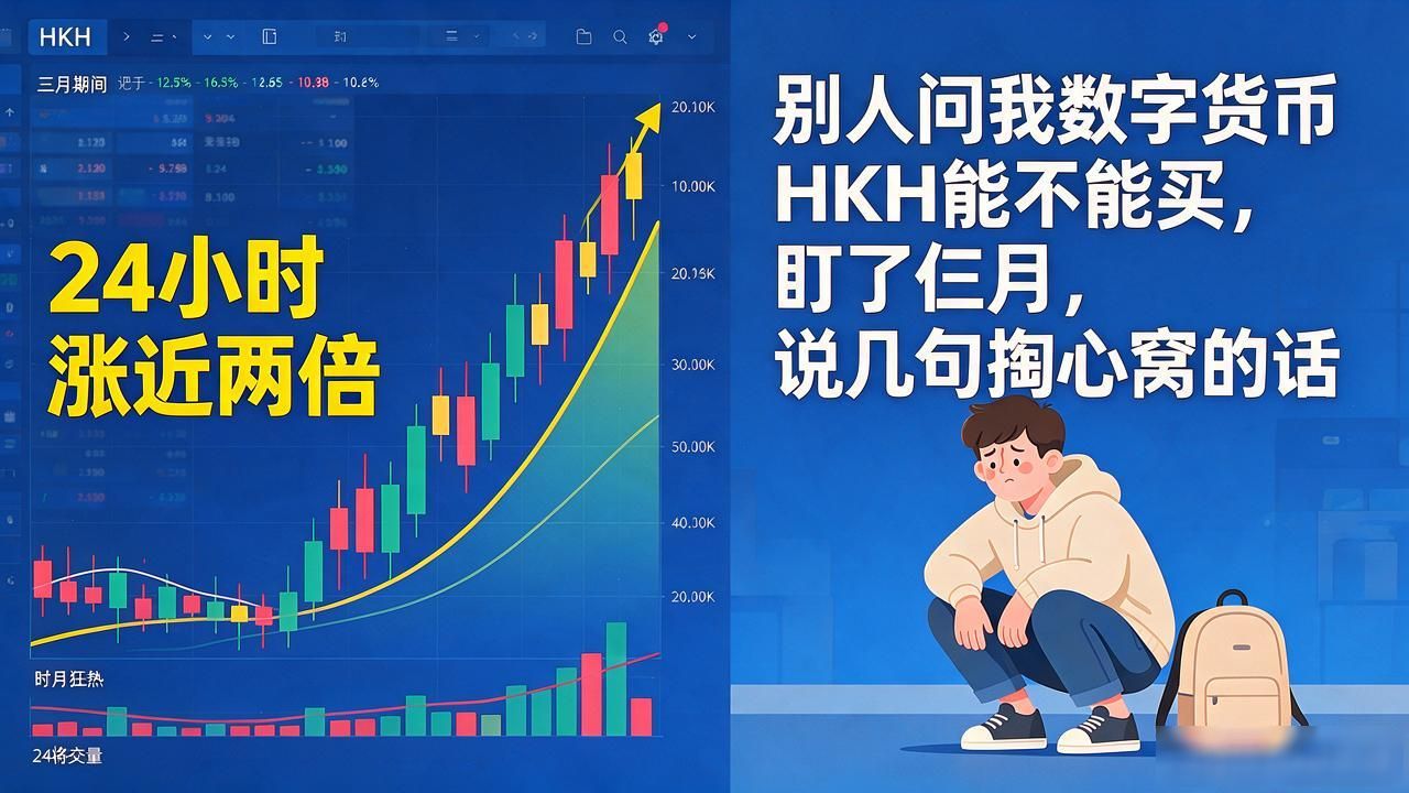 别人问我数字货币HKH能不能买,盯了仨月,说几句掏心窝的话