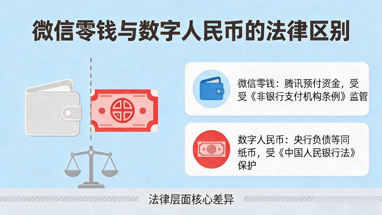 微信中央数字货币和零钱到底有啥区别?普通人别再把两笔钱搞混了