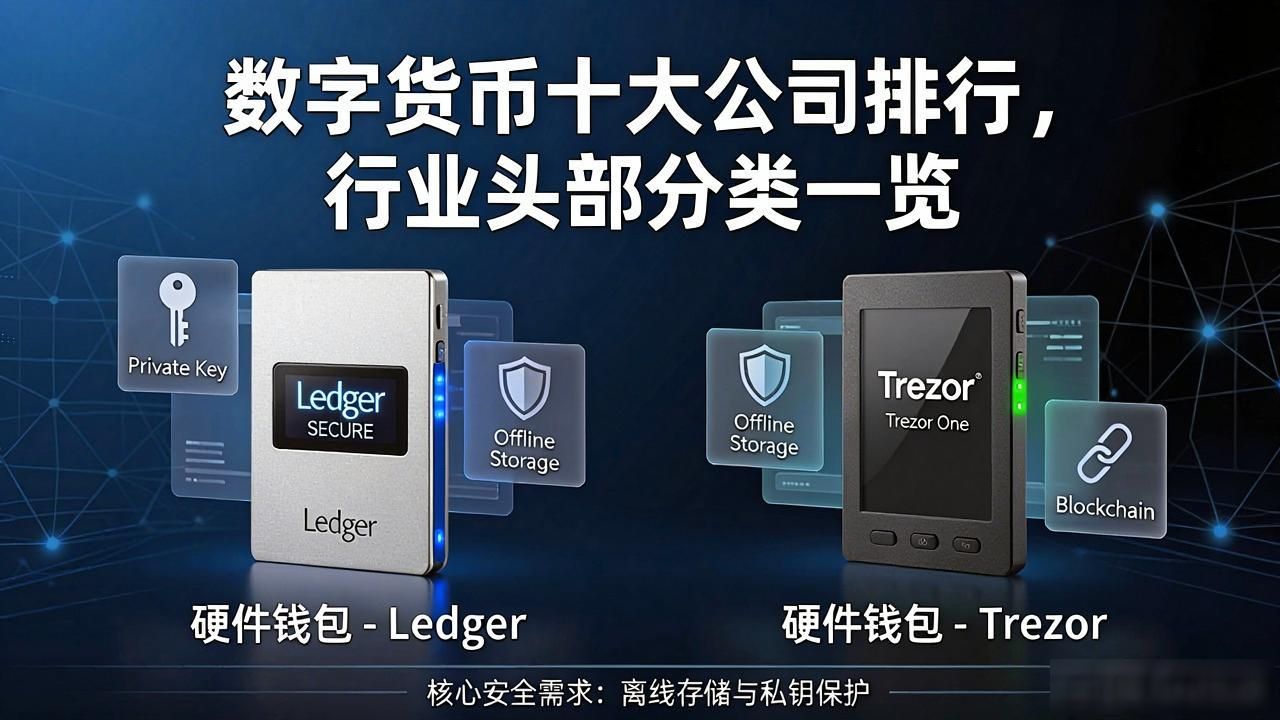 数字货币十大公司排行,行业头部分类一览