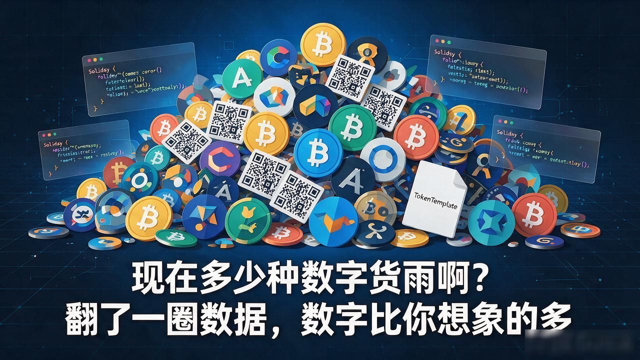 现在多少种数字货币啊?翻了一圈数据,数字比你想象的多