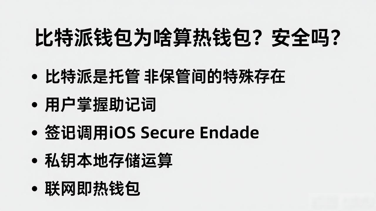 比特派钱包为啥算热钱包?安全吗?
