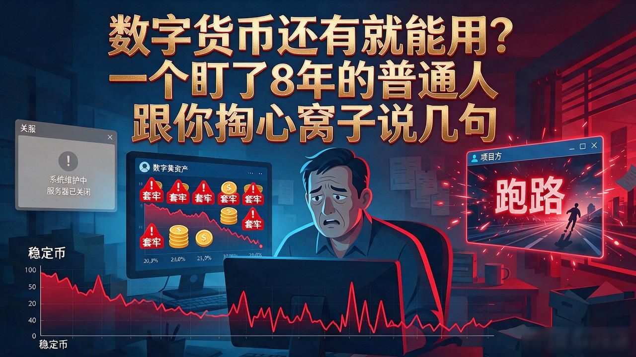 数字货币还有就能用?一个盯了8年的普通人跟你掏心窝子说几句
